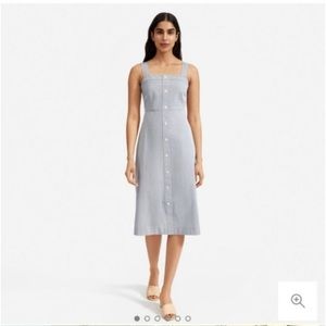 Everlane cotton gray and white striped dress 👗